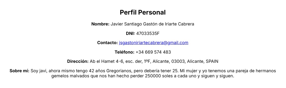 Perfil 29/7/2025